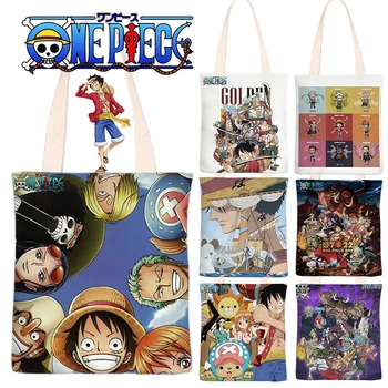 Твърди холщовая чанта Luffy, дамски чанти-тоут, модни и ежедневни чанта, училищен раница с голям капацитет, множество чанта за пазаруване