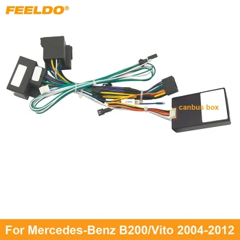 Теглене на Кабели, аудио системи на Автомобила FEELDO с Предавателна Canbus За Mercedes-Benz B200 след продажбено обслужване 16pin CD/DVD Стерео Инсталационния Кабелен Адаптер