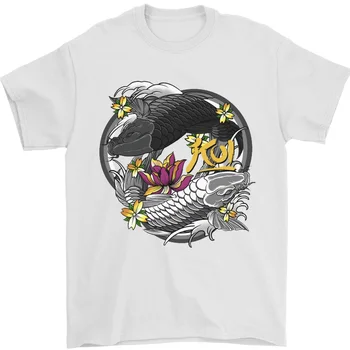 Тениска Koi Carp Yin And Yang Fish Tin от 100% памук