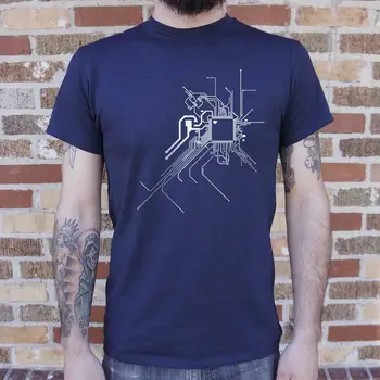 Тениска Онази At Heart с печатна платка, 100% памук, с кръгло деколте, лятна ежедневната мъжка тениска с къс ръкав, Размер S-3XL