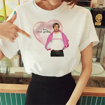 Тениска Райън Гослинга, дамски дизайнерски тениски с комиксами аниме, дамски японската облекло