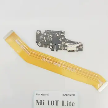 Топ за Xiaomi Mi 10T Lite USB зарядно устройство зарядно устройство Конектор за свързване на микрофон Основен конектор микрофон Такса за зареждане на flex кабел
