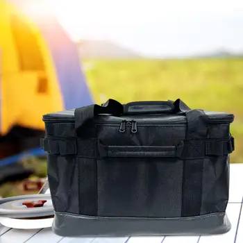 Туристическа чанта за съхранение Сгъваем органайзер за съдове за еднократна употреба, Водоустойчива чанта с дръжка за готвене, пътуване, домакинска