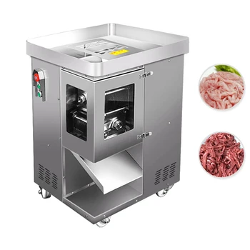 Търговска машина за рязане на месо, Електрическа мелачка за месо с двойно острие, раздробяване на месо за нарязване на кубчета