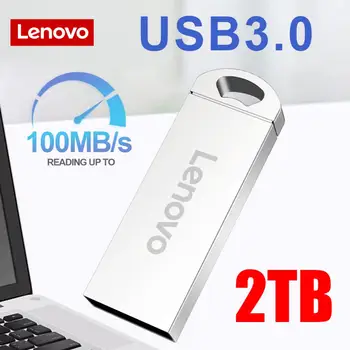 Флаш памети Lenovo USB 3.0, флаш памет с капацитет 2 TB, 128 GB, високоскоростна USB-памет, водоустойчив флаш диск U-Stick за преносими КОМПЮТРИ Бърза доставка