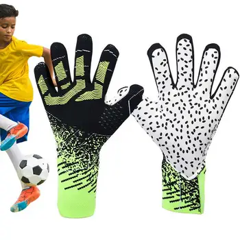 Футболни вратарские ръкавици Професионални спортни и футболни вратарские ръкавици Износоустойчиви вратарские ръкавици с подкрепата на отпечатъци И латекс