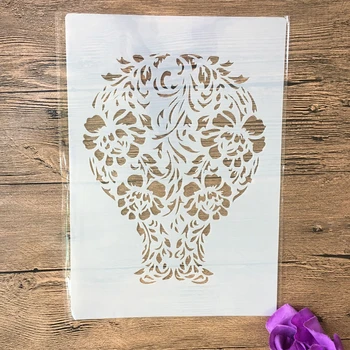 Цветен кант Мандала, Декоративни листове с формат А4 29 см, Стенни живопис 