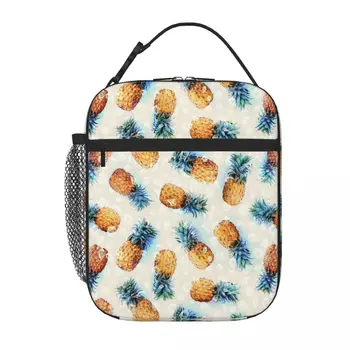 Чанта за обяд с кристали ананас, сладко чанта за обяд, термосумки за обяд