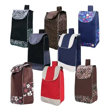 Чанта за подмяна на кошница за пазаруване Водоустойчив здрава лесно с добра производителност Преносима носен множество сгъваема чанта-тролей