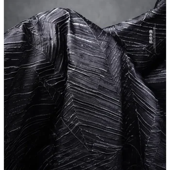 Черна кожена кърпа, плиссированная яке, чанта, Дизайнерски дрехи, Шевна тъкан, Сам, чисто PU Материал