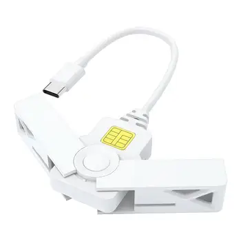 Четец на карти CAC USB C Складное джобно устройство за четене на карти CAC USB Smart Card Reader за държавен финансов домашна употреба е Съвместим с Os