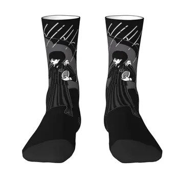 Чорапи Cool Wednesday Addams Призрачен Момиче За жени и мъже, топли футболни спортни чорапи с 3D принтом