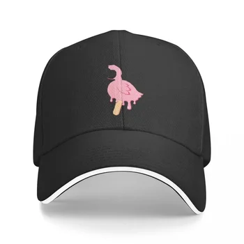 Шапка Flamingo Bird Popsicle, Модерни ежедневни бейзболни шапки, Регулируем шапка, Летни шапки унисекс, Адаптивни пъстри