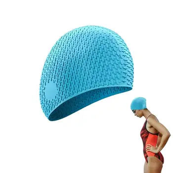 Шапка за плуване за мъже, обикновена шапка за плуване за жени и мъже, удобна шапка за плуване на брега на морето, в хотела, за дома гмуркане