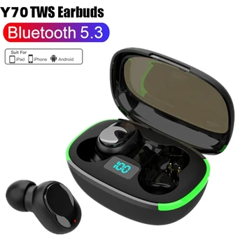 Шушулките ma TWS Безжична Слушалка Bluetooth 5.3 С Led дисплей ушите с микрофон, Стерео Безжични Слушалки Bluetooth Слушалки