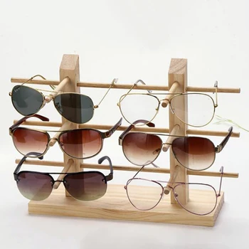 Щанд за женските точки, многослойни дървени стелажи за слънчеви очила, рафт за бижута, витрина за няколко чифта очила