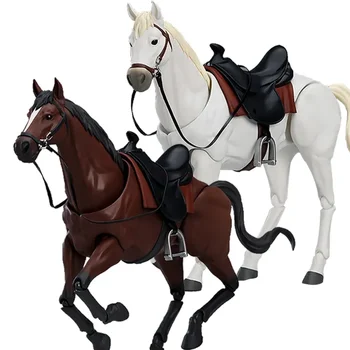 【В наличност】Фигурка на коня Аниме Животни Действие 1/12 Подвижната кон за кукли Figma Играчка модел Подаръци