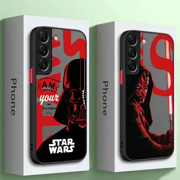Space Star W-Wars Cool TPU Cover Калъф за Samsung Galaxy S21 Plus S10 S22 5G S9 S23 Ultra S10 Lite S20 FE S21Ultra Матиран