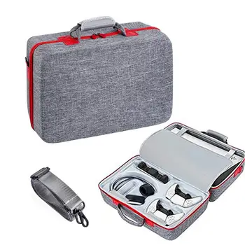 Защитна чанта за съхранение на рамото си игрова конзола, контролер, слушалки, водоустойчив твърд калъф за носене съвместим с Ps5