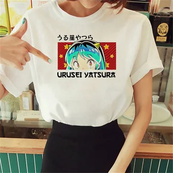 Тениска Urusei Yatsura дамски забавна тениска дамски градинска облекло harajuku дизайнерски дрехи